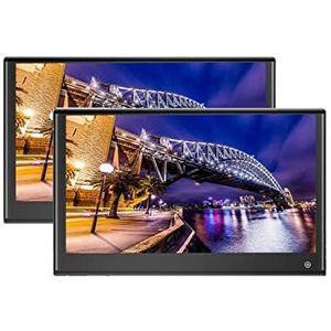 Draagbare dvd-speler voor videospelers op hoofdsteunen in auto's 3 + 32GB Auto Hoofdsteun Monitor Touch Screen 4K 1080P 11/12/13 Inch achterbank Auto Video Player HDMI Out met HD-roterend scherm (Col
