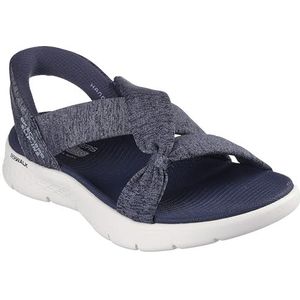 Skechers On-The Go Walk Flex Peyton Handsfree Slip-ins Platte Sandalen voor dames, Donkerblauw, 36 EU