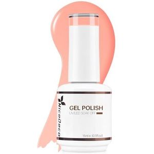 Nicedeco Gel Semi Permanent Nude Roze Color Gel Nagellak UV/LED Glossy 15ML-322