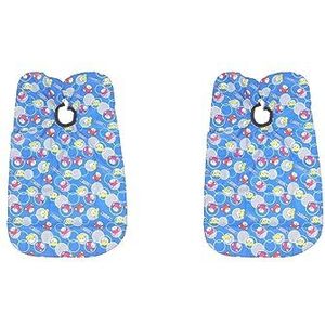 2 Set van Kids Kapsel Cape Cover Professional voor Salon Perming Verven Beer Print, 120x80 cm