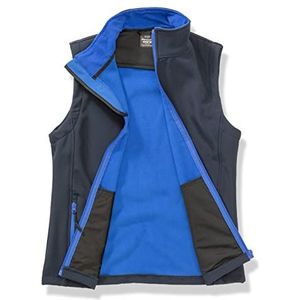 Resultaat dames r232 F bedrukbare softshell bodywarmer, dames, R232F, marineblauw/koningsblauw, X-large/maat 16