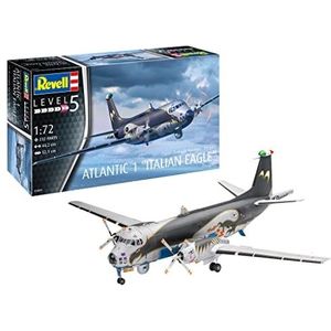 Revell 03845 Breguet Atlantic 1"" Italian Eagle, vliegtuigmodel 1:72, 44,2 cm origineel modelbouwpakket voor experts, ongelakt