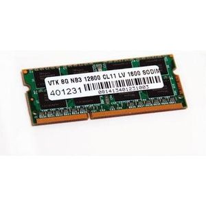 VisionTek 8GB PC3-12800 8GB DDR3 1600MHz geheugenmodule - Module (8 GB, 1 x 8 GB, DDR3, 1600 MHz, 204 Pin SO-DIMM)