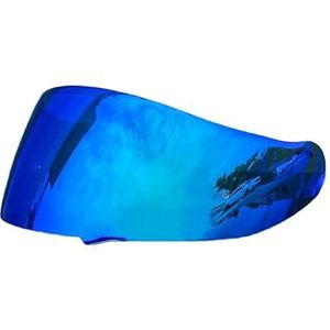 Motorhelm vizier lens, Helmvizier, GT Air Helmschild Vervangend Vizier for SHOEI GT Air Neotec CNS-1 TC-5 TC-9 Wind Shield Lens Motorhelm Vizier (Zwart - Alleen for gebruik overdag)(Revo Deep Blue-day