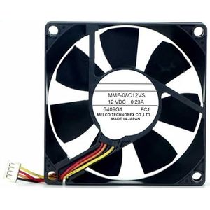 LMNCBVYA MMF 12V 0.23A 8025 4-Wire Cooling Fan - 80x80x25mm Fan for PC and Electronics Cooling
