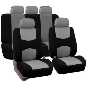 Beschermhoes Autostoel Voor Superb Voor Fabia Voor Octavia Voor Rapid Voor Yeti Voor Combi Voor Karop Voor Kodiaq Aangepaste Autokussenhoes(5Seats-grey 15)