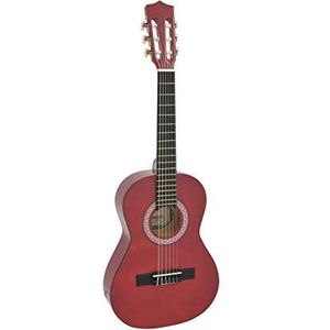 DIMAVERY AC-303 klassieke gitaar 1/2, rood | klassieke gitaar 1/2