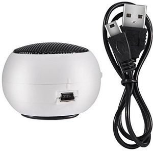 Garsent Draagbare luidspreker, mini-luidspreker van Voyagea met 3,5 mm audio-aansluiting, 180 mAh, ingebouwde oplaadbare batterij voor mobiele telefoon, MP3, MP4, pc enz.