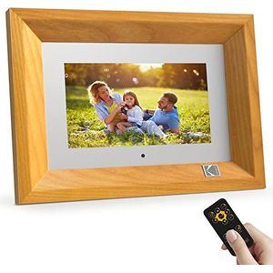 KODAK Digitale fotolijst, HD IPS, intelligente elektronische fotolijst met 4 GB geheugen, automatische rotatie, delen van beelden met afstandsbediening, 7 inch