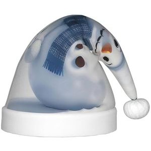 SSIMOO Leuke Sneeuwpop Parrern Heerlijke Kinderen Pluche Kerstmuts - Vakantie Decoratieve Hoed Voor Feesten, Feestelijk Plezier En Meer