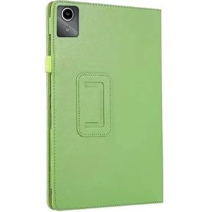 Opvouwbare Tablet Stand Case Geschikt for Lenovo Xiaoxin Pad 2024 TB-331FC 11 inch PU Leer Slanke Shell Tablet Case(Green)
