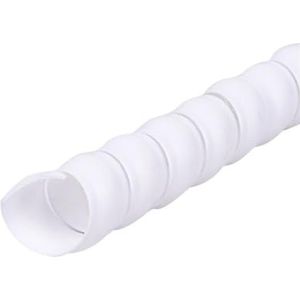 Spiraalvormige slangkabelbeschermer, 5 meter flexibele kabelhuls, buisbeschermer, 14 mm-35 mm wikkeldraadorganizer(White,ID 25mm)