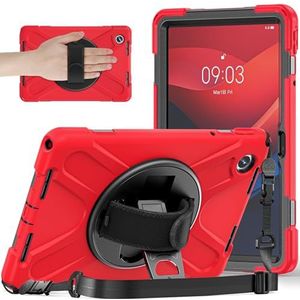 Tablet PC-hoes Compatibel met Lenovo Tab M11 TB-330FU/Lenovo Xiaoxin Pad 2024 TB-331FC 2024 hoes, robuuste, robuuste schokbestendige valbeschermingshoes met penhouder, schouderband beschermhoes Besche