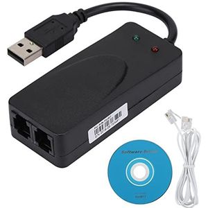 USB2.0 56K Modem Fax Modem, Brede Compatibiliteit Plug en Play Automatisch Beantwoorden Verzenden Faxen Ontvangen Extern Modemstuurprogramma voor XP