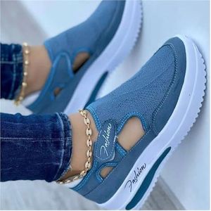 Rode Sneakers Dames Schoenen Vrouw Tennisschoenen Canvas Schoen Vrouwelijke Vrijetijdsschoenen Dames Sportschoenen Platform Sneaker Uitgeholde Schoenen (Kleur : Blue, Size : 38 EU)