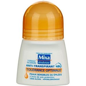 Mixa Anti-transpirant 48 uur, optimale verdraagzaamheid, gevoelige of harige huid, roll-on met 50 ml