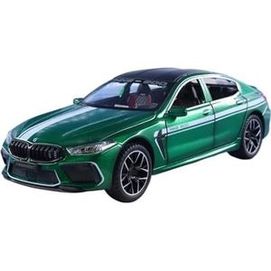 Voor BMW M8 MH8 8 Legering Model Auto Diecast Metalen Speelgoed Auto Model Geluid en Licht Hoge Simulatie Kids Gift 1:24(Green No box)