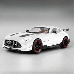 1/18 Schaal GT Legering Speelgoed Model Auto Metalen Diecasts Voertuig Model met Trek Licht en Muziek Super Sport Auto Geschenken (Color : White)