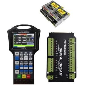 CNC offline-controller DM500 3/4-assige Hand-Hero CNC-bewegingssysteem met ophangingscontroller 500 kHz G-code CAD/CAM Ondersteunt USB-stick(3AXIS)