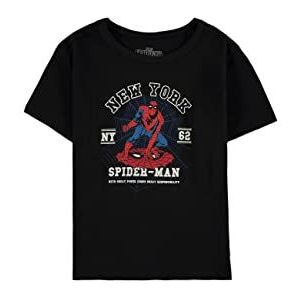 DIFUZED Spiderman - 1962 - T-Shirt Kids (146/152), Zwart, Eén maat, 3d sterke snackbox