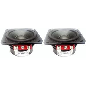 GatherTOOL 2 ST DIY 10 W Full Range Speaker 4Ohm 2,75 Inch Tweeter Mid Range Bass Speaker 70 mm Rubberen Rand Luidspreker Voor Philips Speaker Repair Tool (Kleur: 2 stuks)