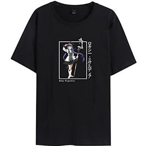 XSLGOGO Mushoku Tensei T Shirt Unisex Anime Grafische Gedrukt Korte Mouw Tops Roxy Migurdia Greyrat Cosplay Kostuum