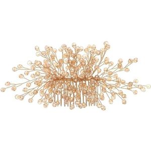 HTYHZIMS Haar Kant Kam Bruids Hoofdtooi Kristal Haar Kam Bruiloft Vintage Haar Insert Kam Voor Vrouwen, Bruid, Eén maat, kristal, agaat