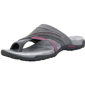 Merrell Terran Post II sandalen voor dames, open teen, Grijs Roze, 41 EU