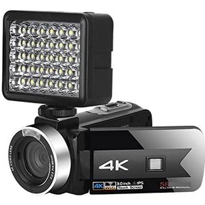 Videocamera Vlogcamera Recorder Nachtzicht 4K WIFI-camcorder for video-opname Outdoor Vlog Digitale recorder IR Draagbare fotografische camera's(32G SD Card,Generation 3)