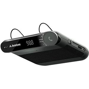 Avantree - Roadtrip - Bluetooth Car Speakerphone with FM Transmitter, 6W Speakers, Auto On-Off, Multipoint