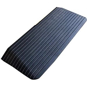 Rubberen Drempelhulp Schuin - 7,5 Cm