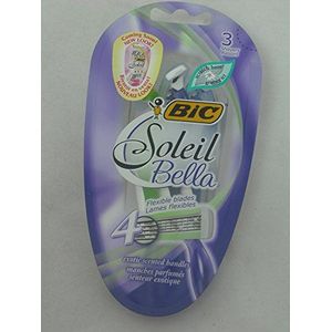BIC Soleil Bella Scented Disposable Razor, Women, 3-Count (Pack of 3)