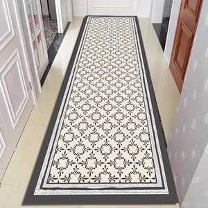 Hallway Runner Rug, Soft Non Slip Entryway Rug Runner Washable Runner Rug, 60 80 100 120 Cm Width Non-Slip Hallway Rug Runner with Rubber Backing, Stain Resistant Area Carpet for Bedroom, Kitchen, Lau