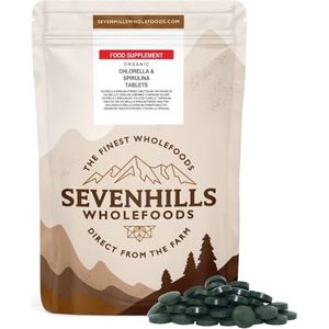 Sevenhills Wholefoods Bio Chlorella en Bio Spirulina Tabletten 180g