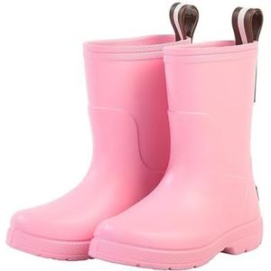 Regenschoenen for jongens en meisjes, regenlaarzen, waterdichte schoenen, antislip regenlaarzen(Color:Pink,Size:19)