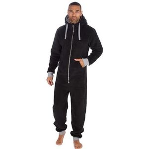 Mens OneZee Snuggle Fleece Onesie 31B1480 Black M-L