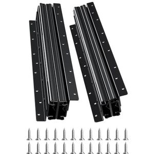 VEVOR Onderbouw ladegeleiders, 40,6 cm, volledig uitschuifbaar kogellager onder trapkastrails, 250 lbs draagvermogen, Heavy Duty onderste trapkast glijdt spoorlopers, voor doe-het-zelf vervanging,
