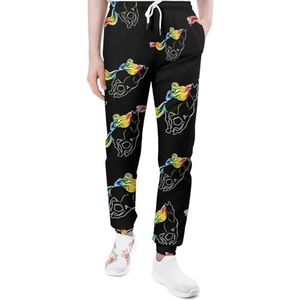 Kleurrijke Horse Heren Joggingbroek Casual Joggers Broek Atletische Lounge Broek Met Zakken Voor Vrouwen