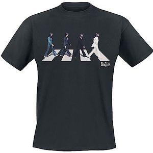 Beatles, The Abbey Road Silhouette T-shirt zwart XXL 100% katoen Band merch, Bands