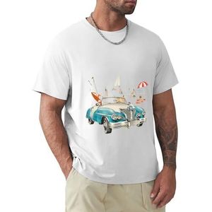 Heren T-shirt auto korte mouwen t-shirt ronde hals T-shirt voor mannen, Auto1, XL