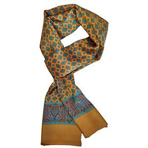 UK_Stone 100% zijden paisley bloemen halsdoek heren sjaal, #2, Größe: 160*28cm(62,4""x 10,92"")