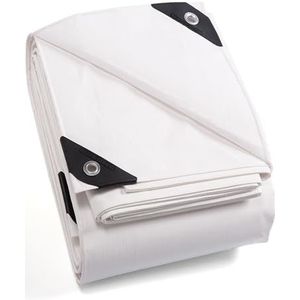 GUARD SHIELD Afdekzeil met inslagringen, waterdicht, 3 m x 3 m, wit, zeildoek, 160 g/m², afdekzeil, multifunctioneel zeil, scheurvast, uv-gestabiliseerd, schimmelbestendig