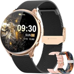 elfofle Smartwatch voor dames, 1,39 inch TFT HD-display, bluetooth sprekend horloge met IP67 waterdicht en activiteitstracker met 120 Sport SpO2 hartslagmeter, slaapmonitor, polshorloge voor iOS