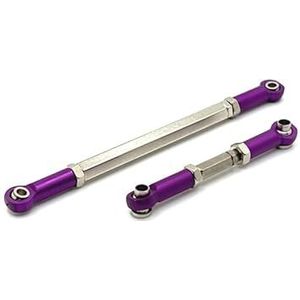 Metalen Vooras Stuurstang Upgrade Stuurstang for MN Model 1/12 MN82 LC79 MN78 RC Auto Onderdelen(Purple)