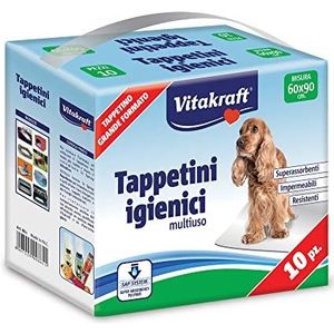 Vitakraft 861 Multifunctionele toiletmat voor honden en katten, 60 x 90 cm, 10 stuks