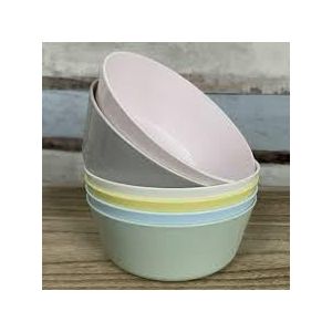 Ikea 204.613.78 Kalas Set van 6 Plastic Komschalen Multi Gekleurd Pastel