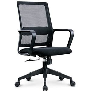 Werkstoel Bureaustoel Directiestoel Bureaustoel Middenrug Draaibare Lendensteun Bureaustoel Computer Ergonomische Mesh-stoel Met Armleuning Bureaustoelen Computer Stoel (Color : Nylon Feet)