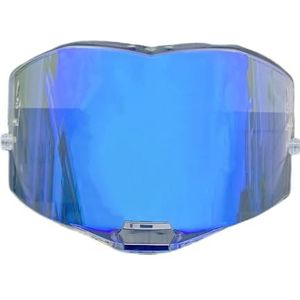 Motorhelm vizier lens, Helmvizier, FF805 Vizier for LS2 FF805 Thunder FaceShield Windscherm Hoge Sterkte Viseira Capacete Motorhelm Accessoires (Zwart - Alleen for gebruik overdag)(Revo Clear Blue-day