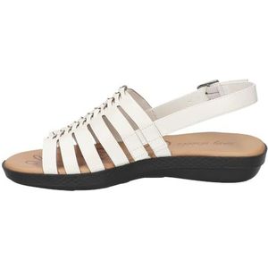 Easy Street Ziva sandaal voor dames, wit, maat 36 EU, Wit, 8 UK Narrow