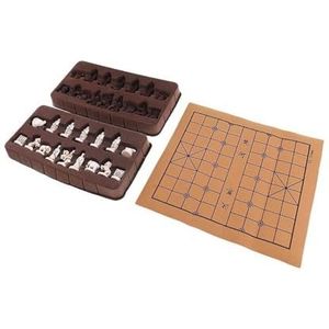 Schaken schaakspel Retro Chinees Schaken Terracotta Leger Stukken XiangQi Collectibles Handwerk Familie Spellen